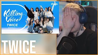 TWICE KILLING VOICE on DINGO MUSIC  REACTION [upl. by Prober652]