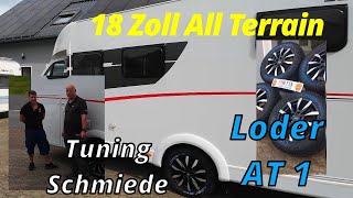 18 Zoll Borbet Felgen und Loder All Terrain  gewaltig besserer Fahrkomfort fürs Wohnmobil vlog133 [upl. by Ellahcim]