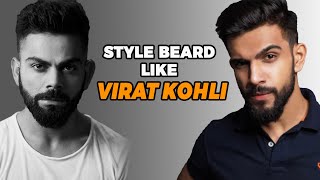 Get Beard like VIRAT KOHLI at Home  Best Beard Styles  Ducktail Beard Style  Nitin Gupta [upl. by Assadah455]