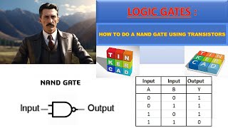 COMMENT FAIRE UNE PORTE LOGIQUE NAND AVEC DES TRANSISTOR [upl. by Aenert]