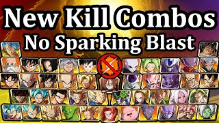 All 44 Characters NO SPARK Solo ToD Combos  DBFZ [upl. by Pfosi261]