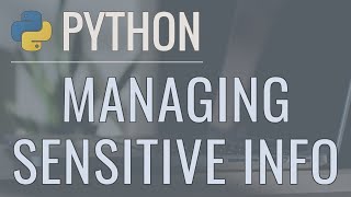 Python Tutorial Securely Manage Passwords and API Keys with DotEnv [upl. by Ynnek971]