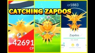 ⚡ZAPDOS⚡ IS HERE  HOW TO CATCH ZAPDOS IN POKEMON GO  3 ZAPDOS RAIDS [upl. by Ilenay662]