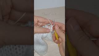 Cast off knitted stitches with crochet hook 💙 This video is a part of my pattern [upl. by Donall]