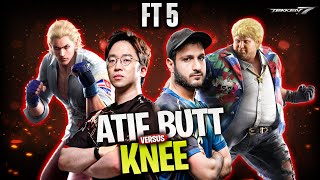 Knees Steve Is So Smooth  Atif Bob VS Knee Steve  FT5  tekken [upl. by Aihsenot]