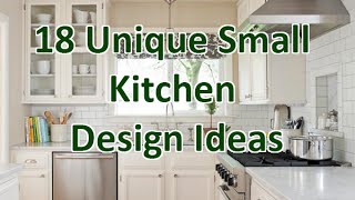 18 Unique Small Kitchen Design Ideas  DecoNatic [upl. by Anuala783]