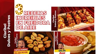 3 deliciosas recetas en freidora de aire facil y rapido para verano [upl. by Yrojram]