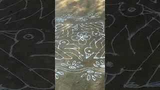 simple rangoli with dotsmuggulu music song [upl. by Sidnee]