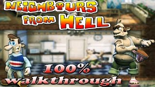 Neighbours From Hell 1  ALL Seasons 100 walkthrough [upl. by Akiraa40]