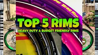 TOP 5 RIMS HEAVY DUTY amp BUDGET FRIENDLY RIMS UNDER 3K BUDGET [upl. by Gladwin]