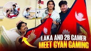 Laka Gamer And 2B Gamer Meet Gyan Gaming For First Time Surpise Visit From Nepal [upl. by Raji698]