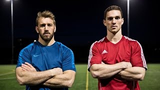 Head to Head Chris Robshaw v George North  Round 2  MaxiNutrition [upl. by Oniratac]