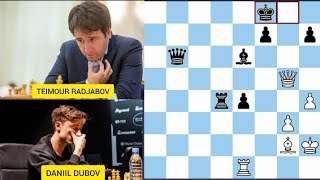 ROUND 1 DANIIL DUBOV VS TEIMOUR RADJABOV  AIRTHINGS MASTERS 2020 [upl. by Enoval]