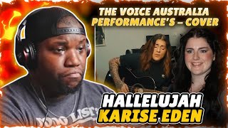 KARISE EDEN The Voice Australia Performance’s  Cover HALLELUJAH  Reaction [upl. by Layton]