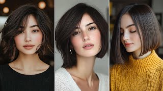 Sleek And Chic Stunning A line Bob Haircuts French Bob Haircut 2024 Chin Length Hairstyles [upl. by Penni71]