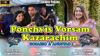 NEW KONKANI SONG 2024  PONCHVIS VORSAM KAZARACHIM ROSARIO amp ANUSTAD  TOAST SONG BY SHENAYA PEREIRA [upl. by Corabella]