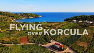 FLYING OVER KORCULA ISLAND DJI MAVIC AIR 2 [upl. by Steffi]