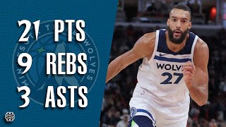 Rudy Gobert 21 pts 9 rebs 3 asts vs Bulls 2425 season [upl. by Eceerahs133]