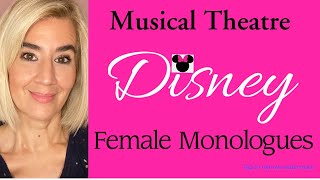 DISNEY MONOLOGUES FOR FEMALES [upl. by Rehctelf]