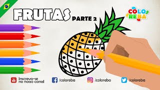 NOVO Vamos colorir com Coloreba  Frutas Parte 2 [upl. by Pernick]