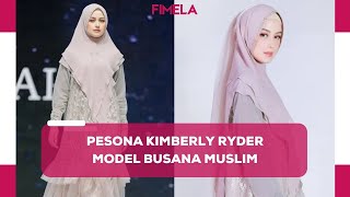 Gaya Kimberly Ryder Jadi Model Busana Muslim Memesona dalam Balutan Hijab Syari [upl. by Brace157]