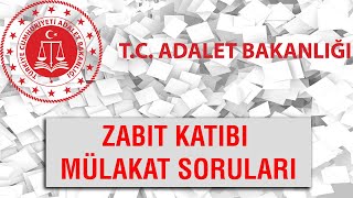 ZABIT KATİBİ MÜLAKAT SORULARİ [upl. by Enyawal168]