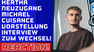 HERTHANEUZUGANG Michael Cuisance im Interview zur Vorstellung [upl. by Afital]