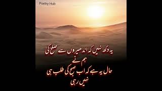 Yei dukh Nahi ky andhero Sy sulah ki hmnysad poetrysadpoetry poetry viralshorts [upl. by Norby434]