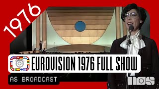 EUROVISION SONG CONTEST 1976 FULL SHOW  THE HAGUE NETHERLANDS NOS  AS BROADCAST [upl. by Carine]