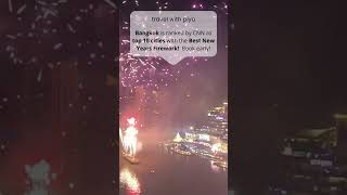 Bangkok New Year Fireworks Ranked Top 10 in the World shorts thailand travelthailand fireworks [upl. by Adnuahsal360]