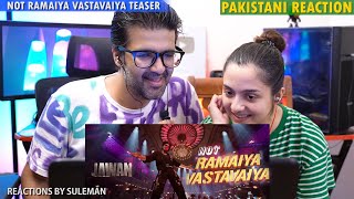 Pakistani Couple Reacts To Not Ramaiya Vastavaiya  Jawan  Song Teaser  Shah Rukh Khan  Anirudh [upl. by Teloiv783]