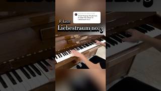 Liszt  Liebestraum no 3 piano classicalmusic liszt liebestraum nocturne shorts music [upl. by Dotti]