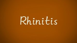 Allergic Rhinitis amp Non Allergic RhinitisVasomotorMedicamentosaPregnancyHoneymoonEmotional etc [upl. by Annuahs]