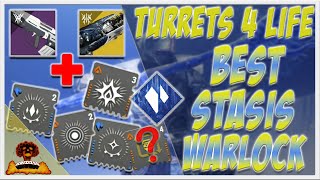 Best Stasis Warlock Turret Build Bleak Watcher Build  Turrets 4 life  Destiny 2 [upl. by Fauver]