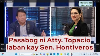 Sen Risa Hontiveros nanunuhol diumano ng mga witnesses para magtestify falsely [upl. by Aelber604]