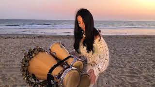 LP Afro Cuban Batá Drums  Malibu Beach California [upl. by Namdor]