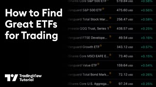 The TradingView ETF Screener Tutorial [upl. by Ahsekyw]