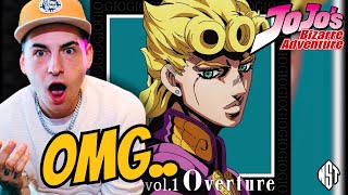 RAPPER REACTS TO  Jojos Bizarre Adventure Giorno Theme  Golden Wind OST vol1 Overture Reacton [upl. by Enidanreb481]