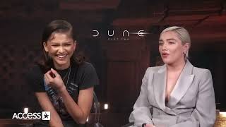 Zendaya amp Florence Pugh Love on Timothèe Chalamet [upl. by Llevron]