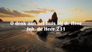 O denk aan het huis bij de Heer met Tekst  Johannes de Heer 231  Mannenkoor en Orgel [upl. by Red]