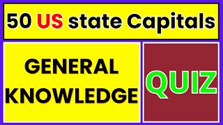 quotCan You Name All 50 US State Capitals Test Your Knowledgequot [upl. by Lonnie]