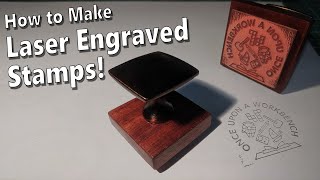 Engraving Rubber Stamps with a K40 Laser [upl. by Ahsitak942]