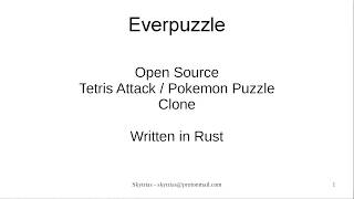 Everpuzzle  using the Amethyst Engine with Rust for Games [upl. by Nico39]