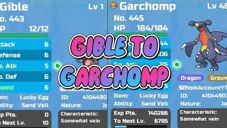 HOW FAST CAN I EVOLVE GIBLE TO GARCHOMP IN POKÉMON BRICK BRONZE  link [upl. by Kwarteng]