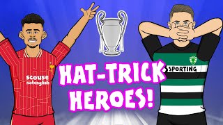 GYÖKERES amp DIAZ  UCL HatTrick Heroes🔥 Sporting 41 Man City Champions League Highlights [upl. by Herrera]