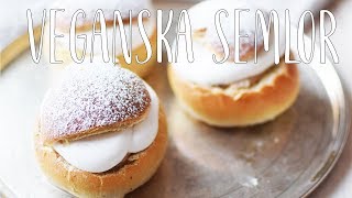 Veganska Semlor  Hemmagjord mandelmassa  Fettisdagen [upl. by Nyloj]