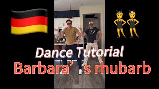 Barbara’s Rhubarb German Viral TikTok Dance tutorial [upl. by Annoif]