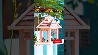 Wooden bird cage Amazing woodworking wood shorts [upl. by Song235]