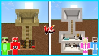 MIPAN amp ZUZUZU TANTANGAN BUAT RUANGAN RAHASIA BAWAH TANAH DI MINECRAFT NOOB VS PRO [upl. by Whitby]