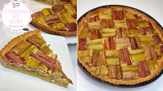 TARTE A LA RHUBARBE LA RECETTE INRATABLE ET FACILE À FAIRE [upl. by Eidurt986]